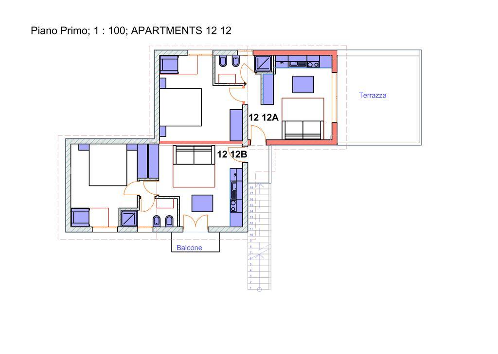 Apartments Mimose Бадези Екстериор снимка